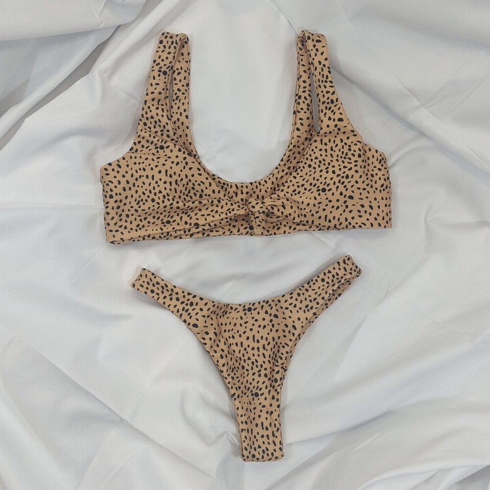 Leopard print bikini